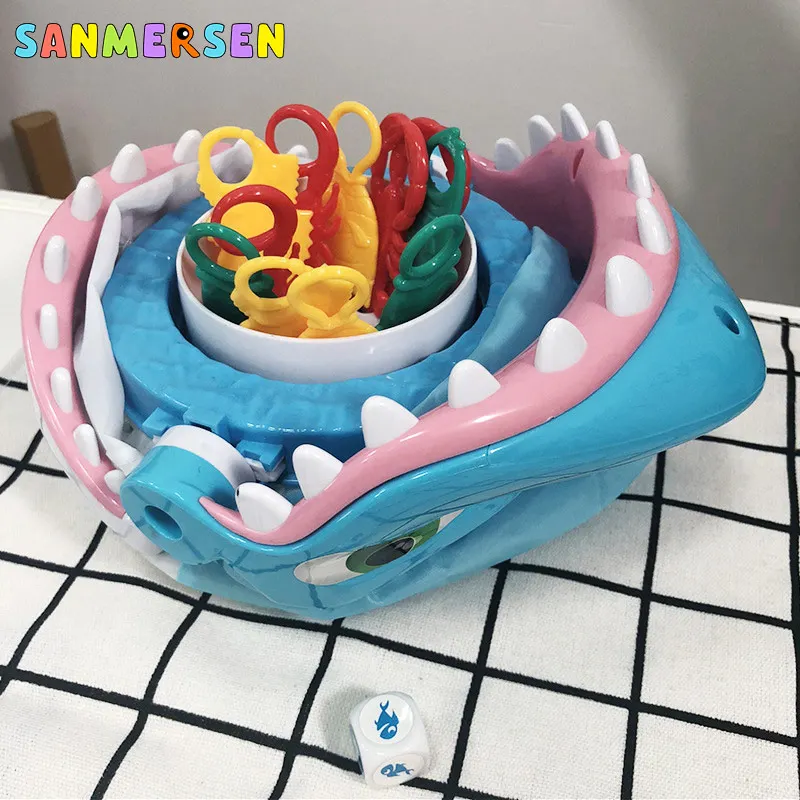 Миниатюрные игральные кости Акула игрушки которые кусают людей вечерние