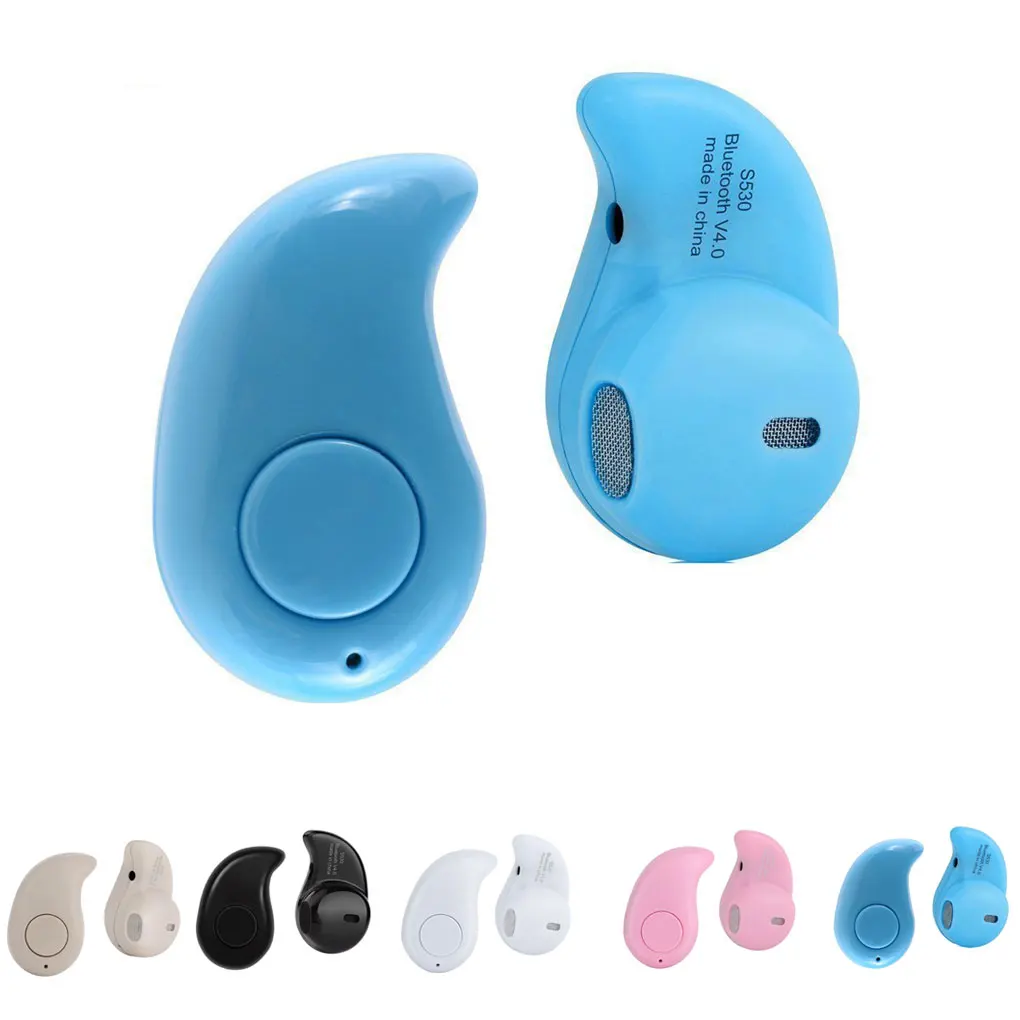 

S530 Mini Bluetooth 4.1+EDR In-Ear Headset Earpiece Invisible Headphone Wireless Earphone Sports Earbud Earphones