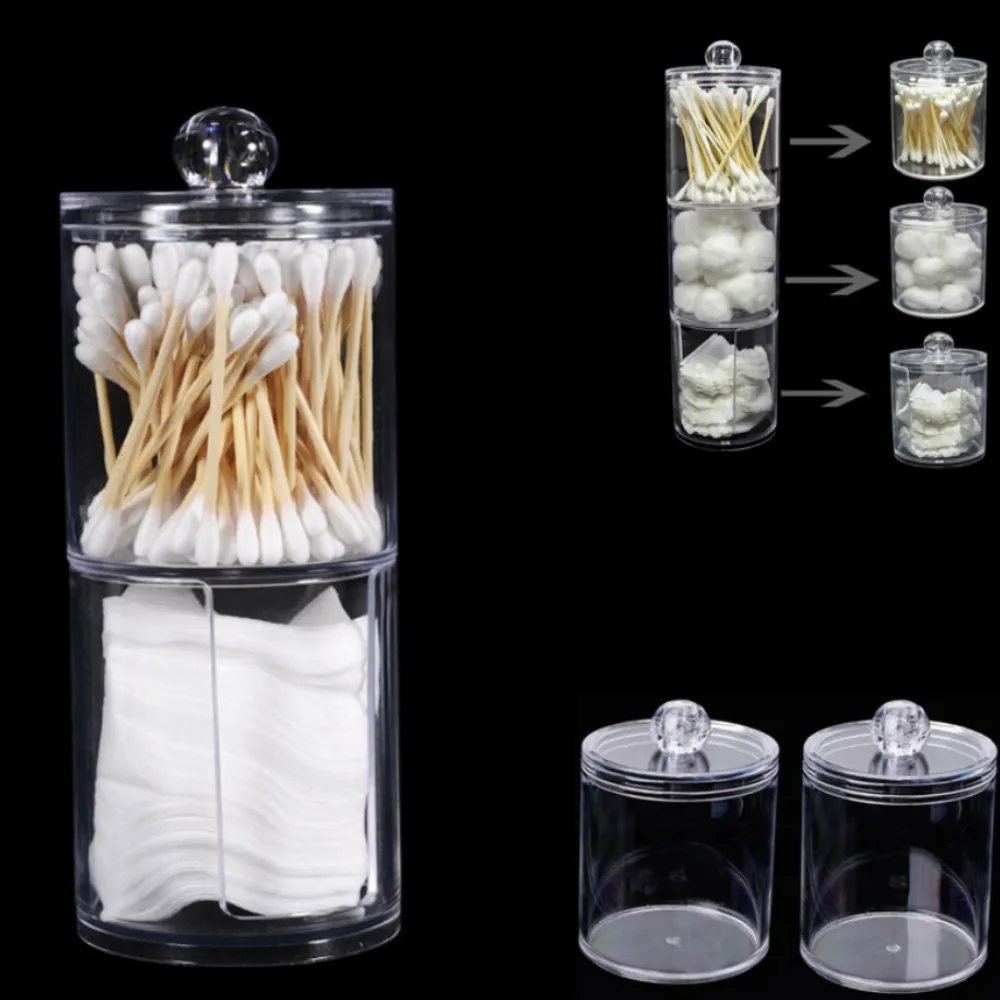 Акриловый круглый контейнер многофункциональная коробка для хранения ювелирных