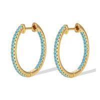 new collection gold color luminous clear cz circle hoop earrings fashion earrings for women 2021 jewelry gift