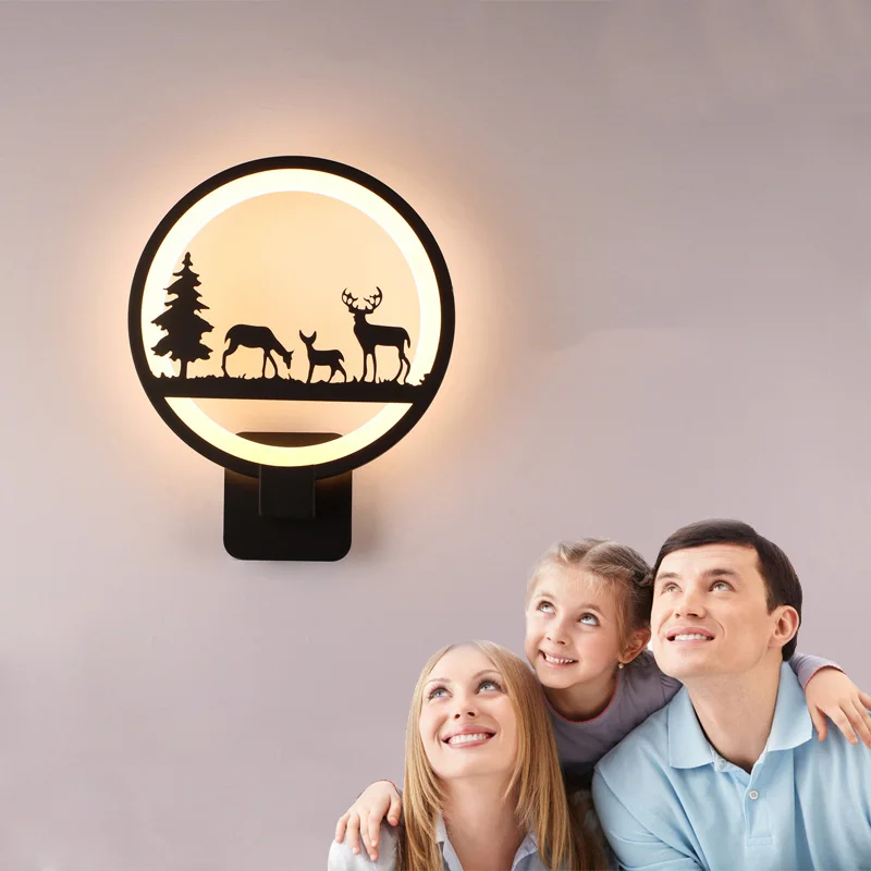 

15W LED Wall Lamp Modern Creative Bedroom Wall Light Indoor Living Room Dining Room Corridor Lighting Decoration