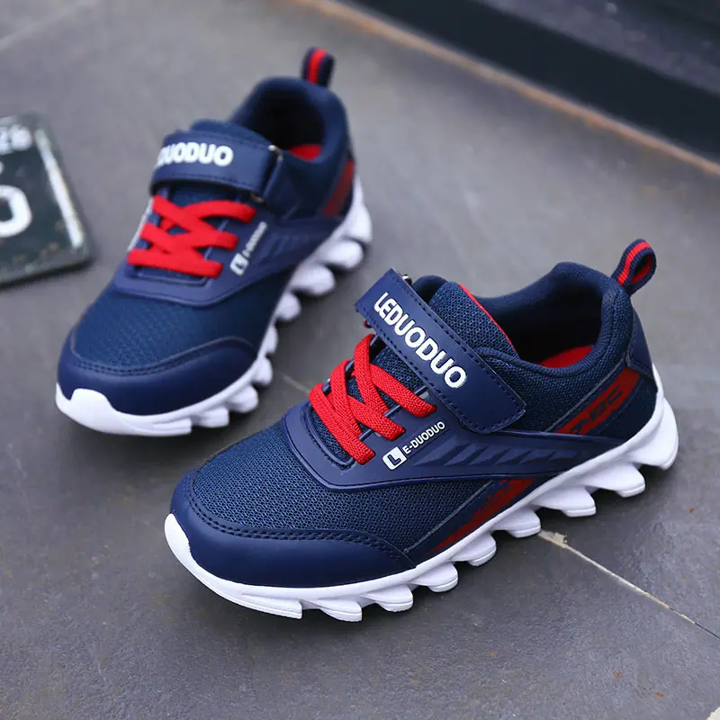 Модная детская спортивная обувь дышащая для мальчиков и девочек нескользящая