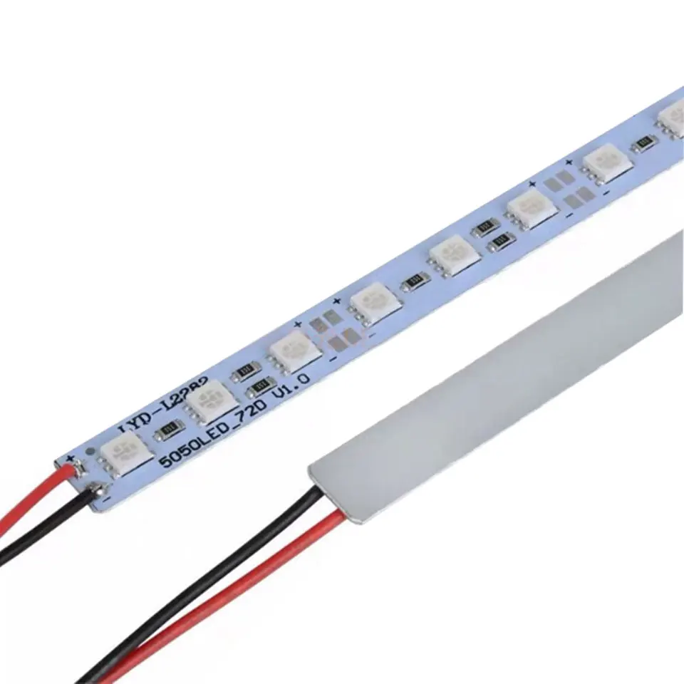 10 шт. SMD 5050 Светодиодный жесткий бар полоса светильник 50 см теплый холодный белого