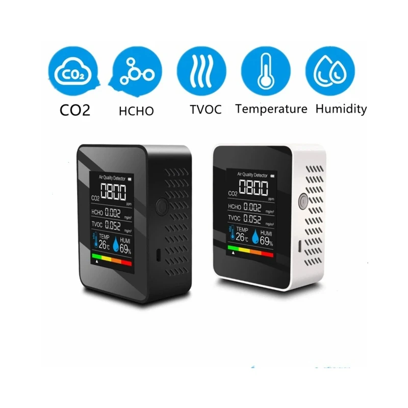 Детектор углекислого газа CO2 определитель качества воздуха устройство для