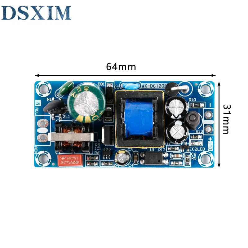 AC-DC 5V 2A 10W модуль импульсного источника питания чистая печатная плата AC 85-264V DC 110-370V