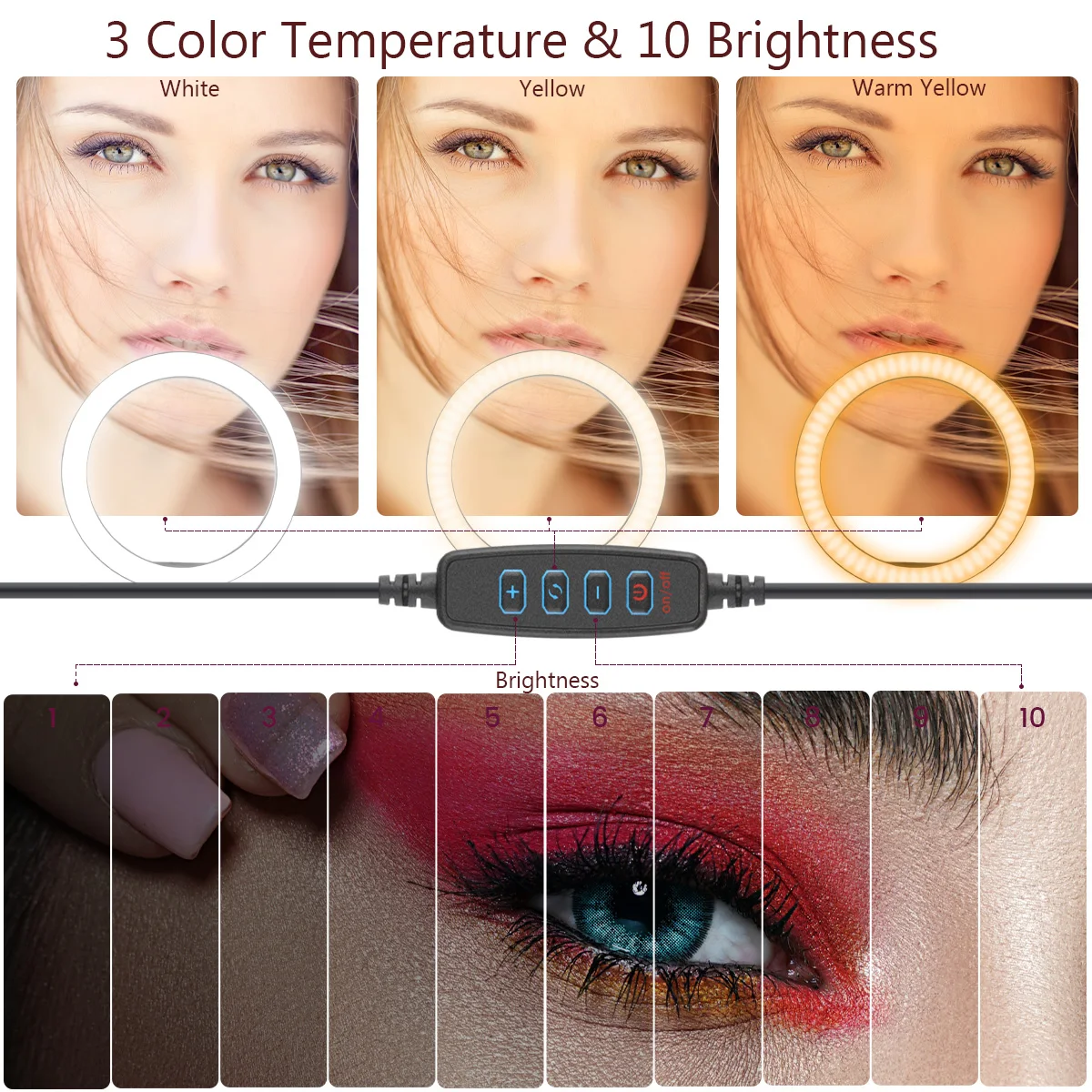 Ohotter 10-inch Ring Light Tripod Mobile Phone Holder with Bluetooth Desktop Model for Photograp YouTube Video TikTok Selife | Электроника