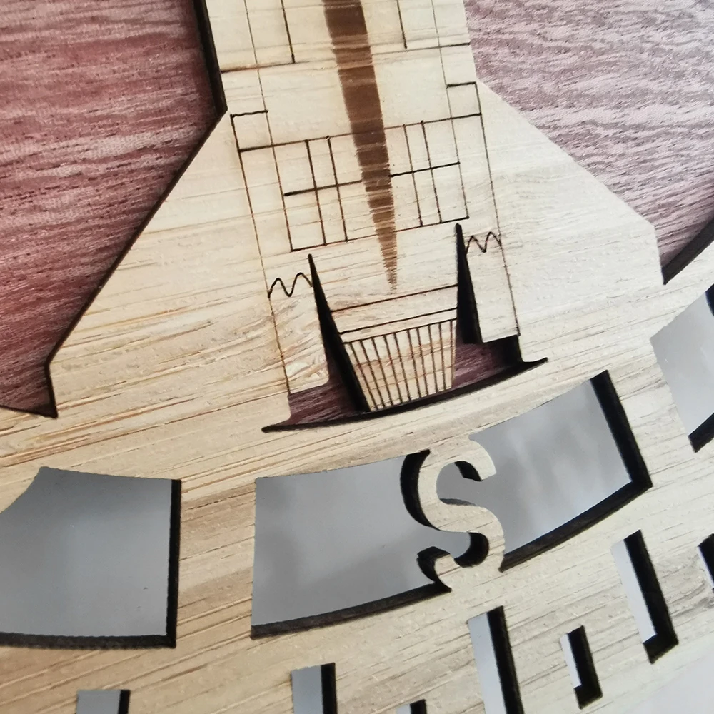 Настенные часы Сокол ручной работы в стиле милитари Декор для дома бесшумные