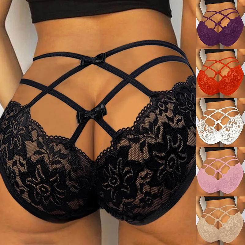 Женские сексуальные Повседневные трусики в клетку на спине сетчатые прозрачные