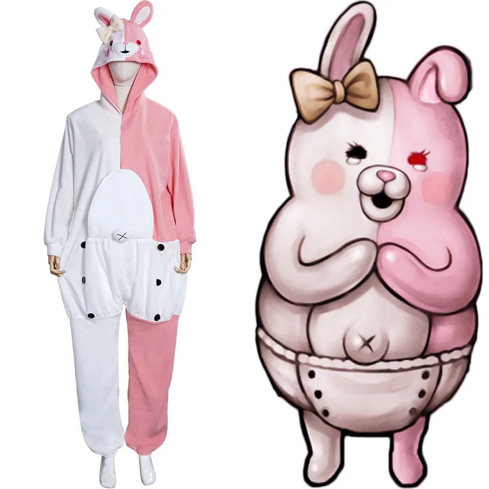

Костюмы для косплея Danganronpa Dangan Ronpa Monokuma и Monomi, комбинезон, пижама, одежда для сна