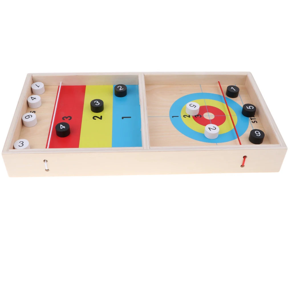 

Kids Intellectual Board Game Play Ice Curling Game Party Toy Family Fun