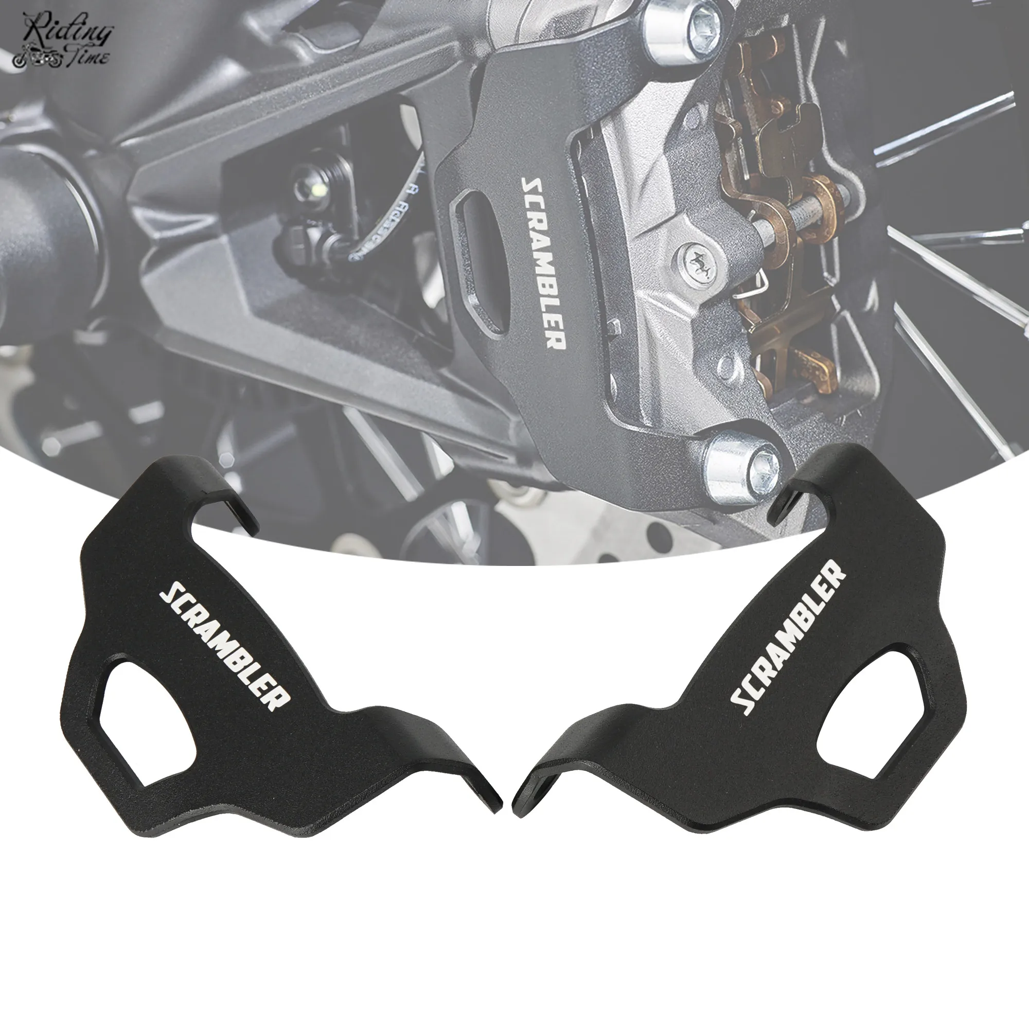 

Motorcycle Front Left & Right Brake Caliper Cover Guard For Ducati Scrambler 800 1100