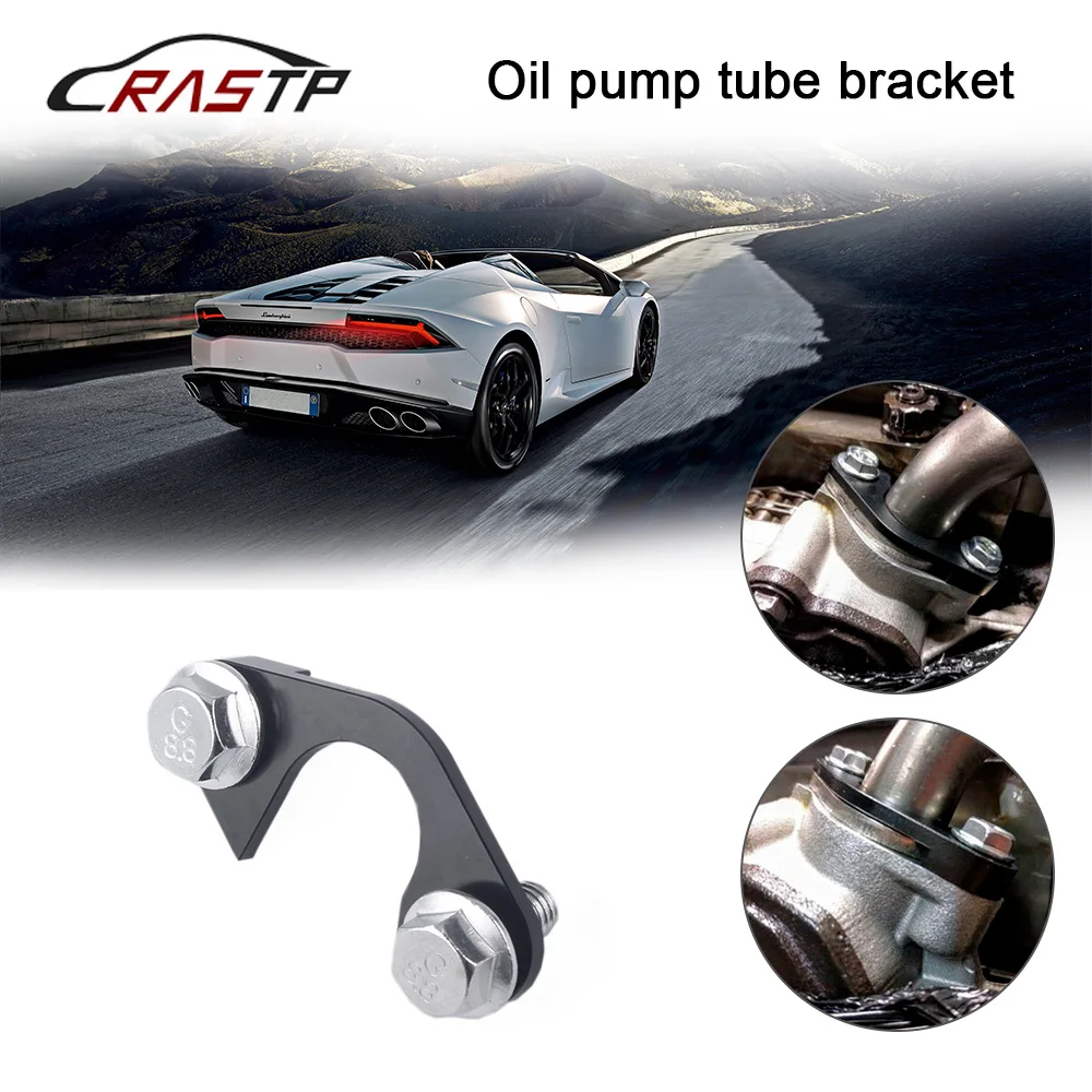 

For LS Billet Oil Pump Pickup Tube Girdle Brace Hold Down For GEN III IV LS1 LS2 LS3 LS6 Aluminum RS-OP001