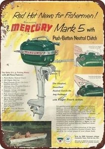 Mercury Mark 5 Outboards винтажная репродукция металлический знак|Таблички и знаки| |