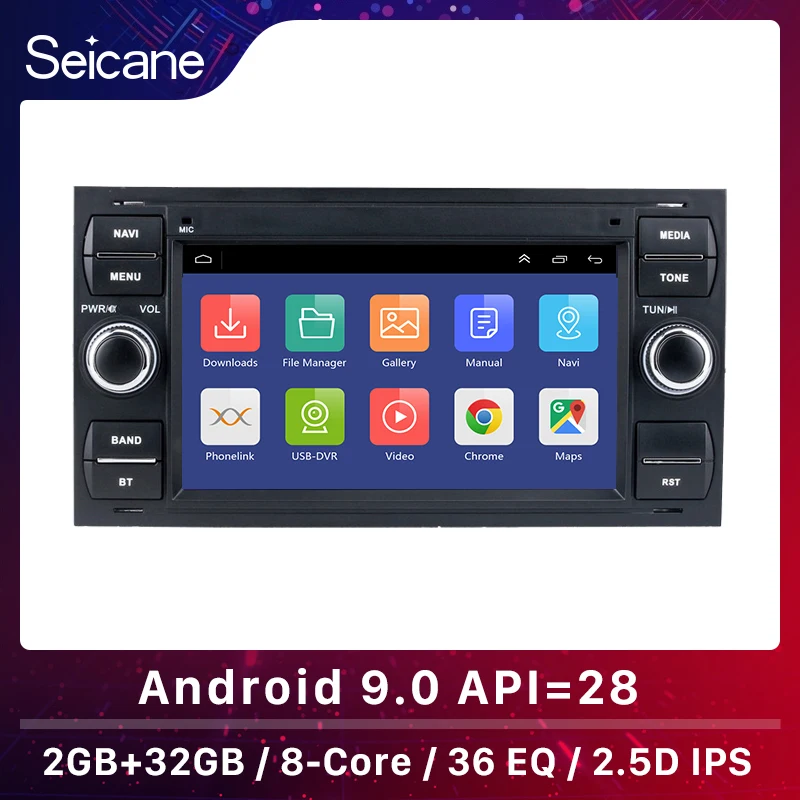 Seicane для 2005 Ford Fiesta Form 7 дюймов Android 9 0 HD сенсорный экран Bluetooth GPS автомобильный
