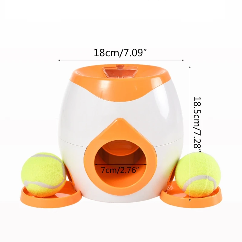 

Interactive Pet Ball Launcher Toy Tennis Food Reward Machine Thrower Slow Feeder Dropshipping
