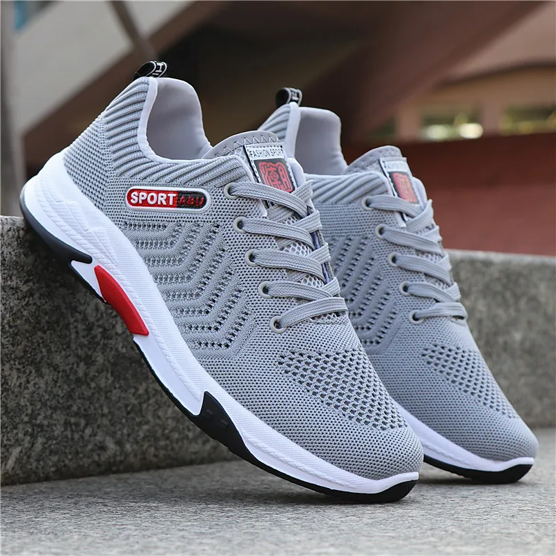 Nice New Men Shoes Summer Sneakers Breathable Outdoor Walking Sport Shoes For Male Lace-up Casual Shoes Bubble Men Footwear 44