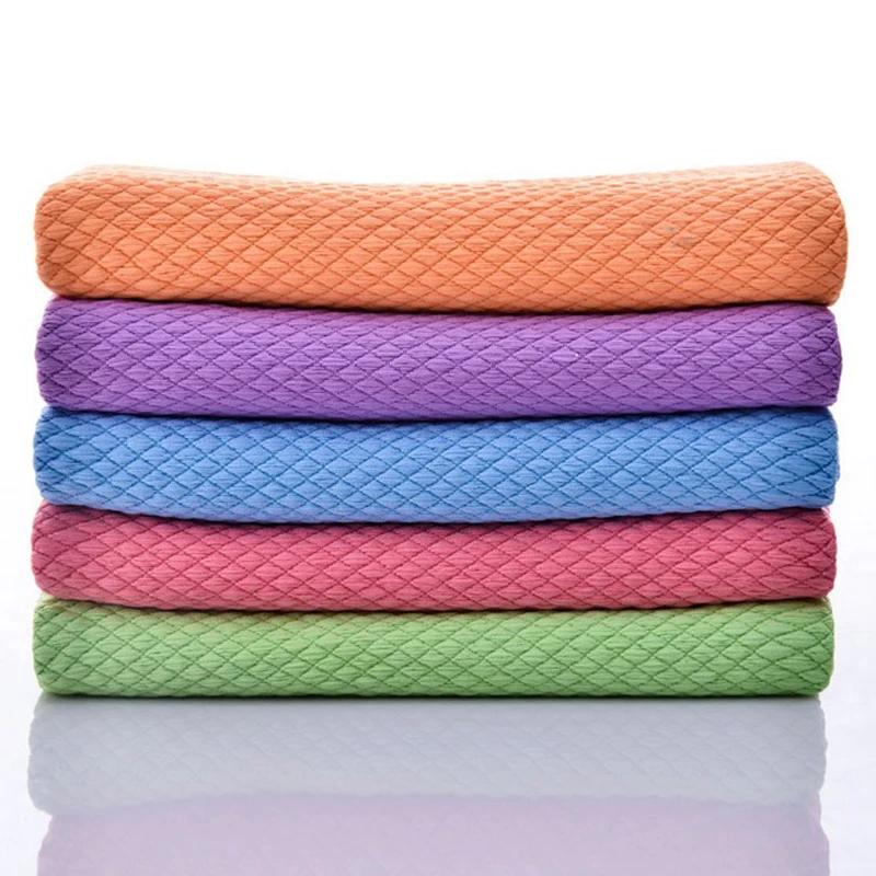 

2PCS 30 * 40CM Water Absorbable Kitchen Cleaning Cloth Wipes Table Window Dishcloth Car Rags Multifunction Washing Bowl Towel