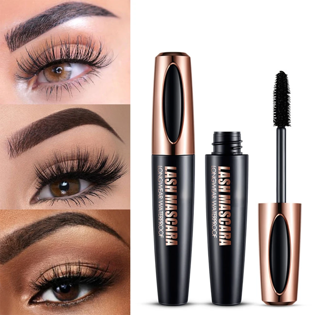 

1pcs 4D Silk Fiber Lashes Eyelash Mascara Quick Dry Waterproof Rimel Maquiagem Thick Lengthening Eyelash Extension Mascara #E