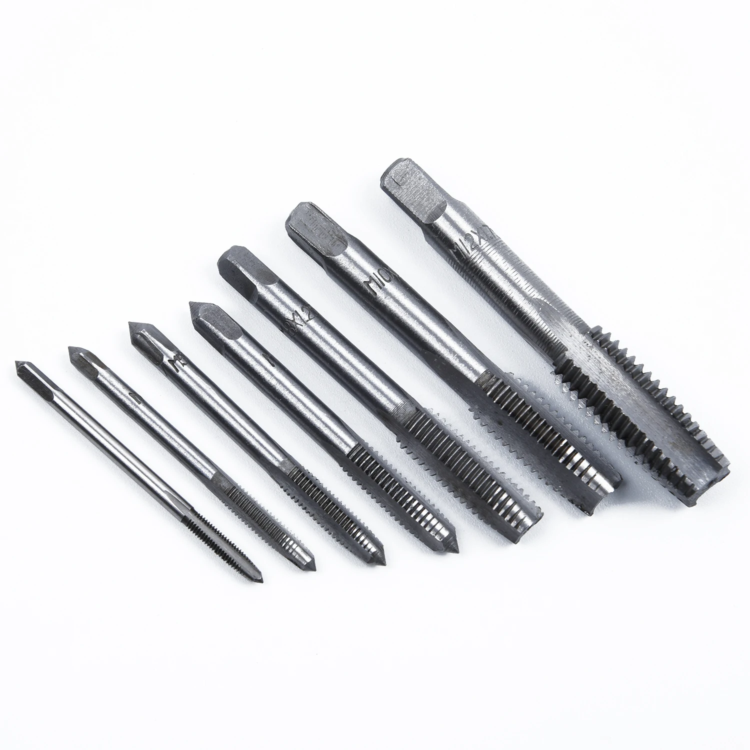

7 Pcs/Set Metric Taper Thread Tap Cutting Drill Bits M3/M4/M5/M6/M8/M10/M12