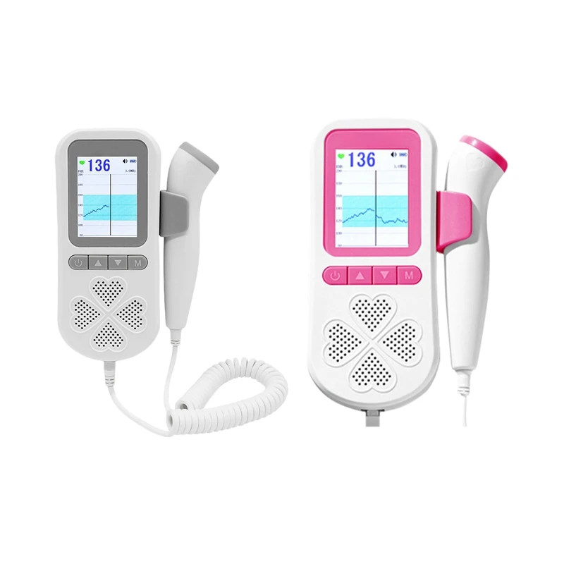

3.0Mhz Baby Doppler Fetal Heart Monitor USB Charging Ultrasound Digital Curve Mode No Radiation Fetal Monitor