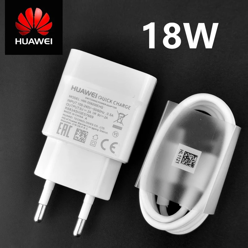 

Original EU Huawei Fast Charger QC 2.0 Quick Charge Adapter Usb Type C Cable For Huawei Honor 9 Nova 2 3 3e 4 5e P20 Lite P9 P10