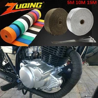 new 5cm5m10m15m motorcycle exhaust thermal exhaust tape header heat wrap resistant downpipe for motorcycle car accessories