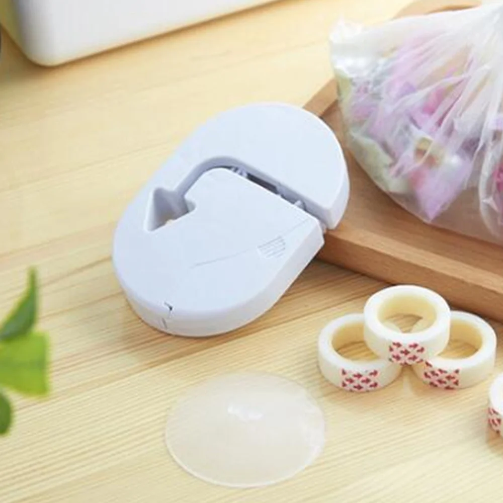 

6pcs Manual Hand Sealer Fresh Bag Sealing Machine for Food Preservation Bag Packing Blue with 5pcs Tapes