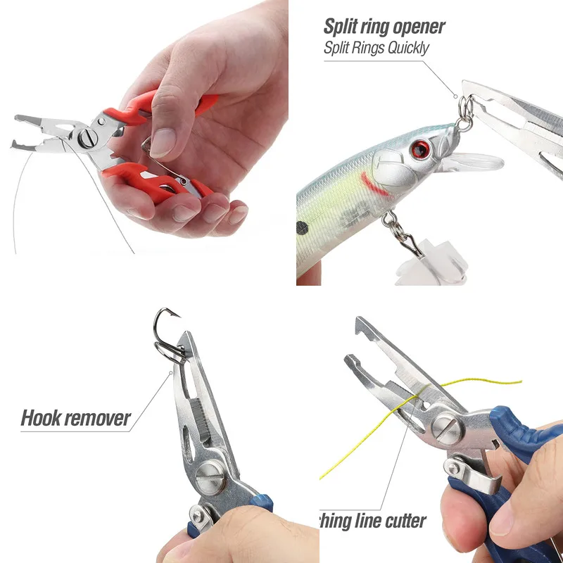 

Multi-Function Fish Pliers Wire Cutter Occlusai Take Hook Open Loop Change Hook Lur Pliers