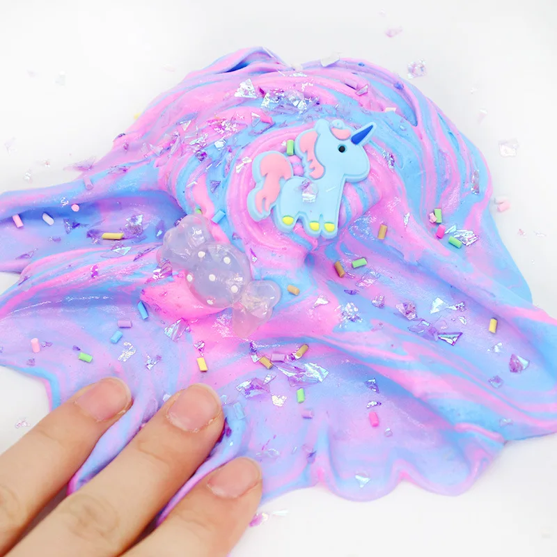 60 мл Единорог буфами на рукавах Slime Пластик глины светильник Красочные