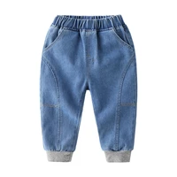new 2021 kids fashion solid jeans long trousers pants boys classic sports denim pants baby jeans spring autumn casual clothing