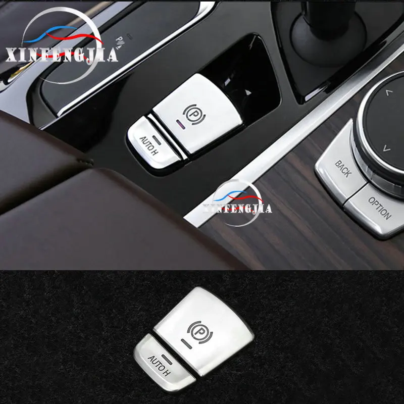 

For BMW 5 Series G30 G31 2017-2019 2x Chrome Electronic Handbrake EPB Cover Trim