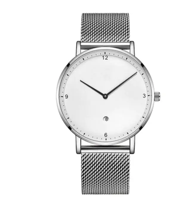 

AURORA SLIM SILVER STELL MESH MEN WOMEN WATCH 318281997