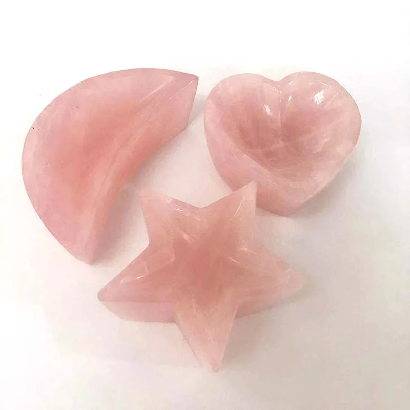 Бесплатная доставка натуральный кристалл розовый кварц в форме чаши хрусталь