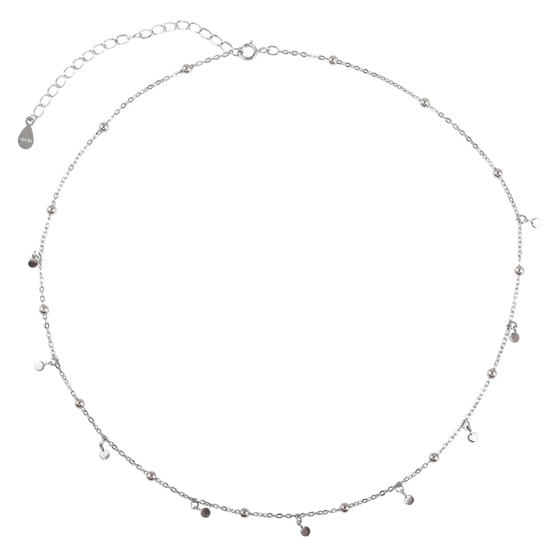 

Женское минималистичное ожерелье из серебра 925 пробы с геометрическим дизайном