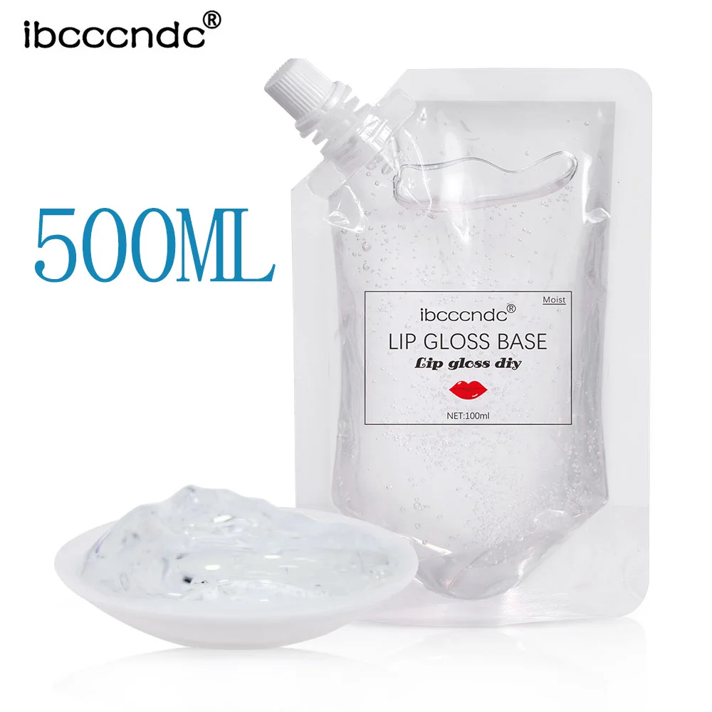 

500ML DIY Clear Lip Stick Material Lip Gloss Base Oil Non-Stick Moisturizing Gel for Lip Gloss Base Handmade Lipstick Makeups