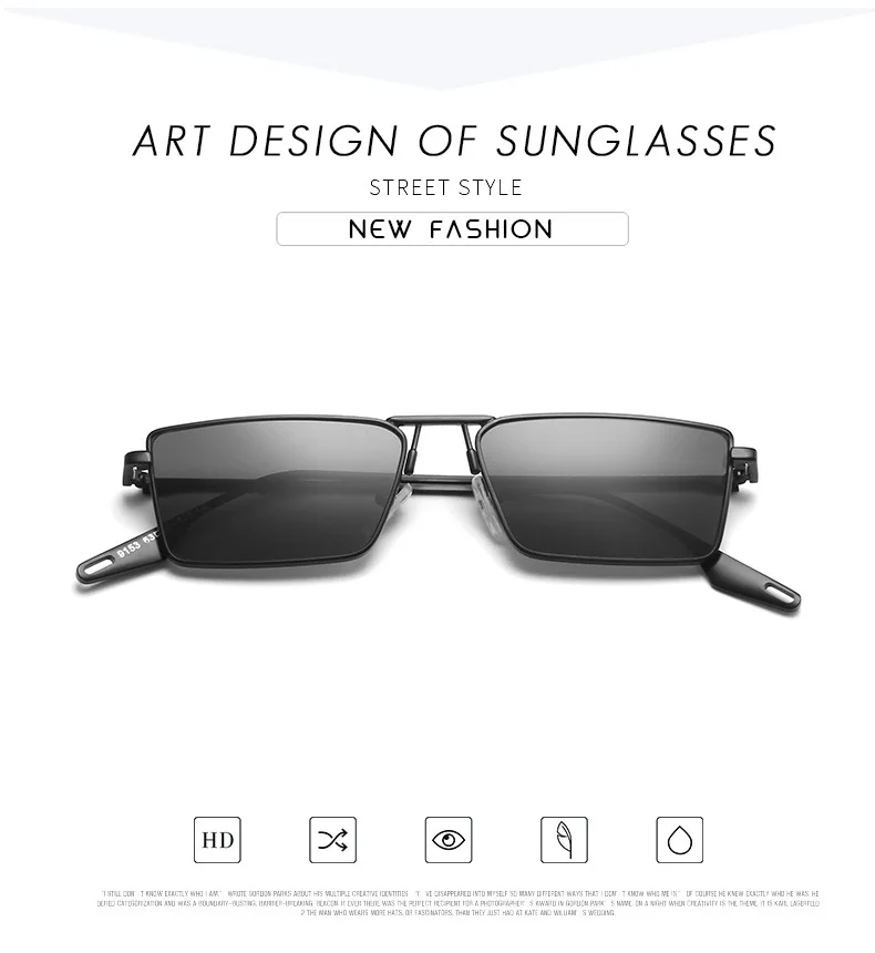 Sunglasses 2022 Fashion Small Box Metal Frame Rectangle Glasses The New Vintage Men and Women Luxury Designer Driving Eyeglasses round sunglasses