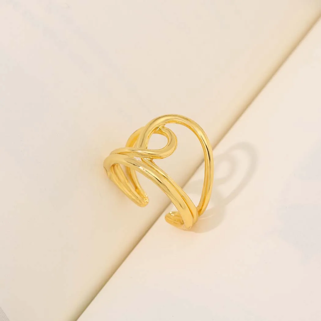 Chandler Позолоченные Асимметричные слои с круглым стереоскопическим дизайном для