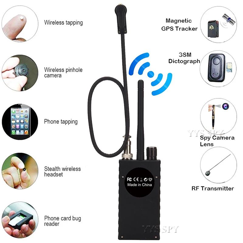 Обновленный G328B Радиочастотный детектор сигнала Wifi GPS ошибка Мини анти шпион
