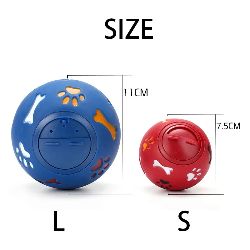 Следы кости игрушка мяч для собаки Забавный интерактивный жевательная собак Еда