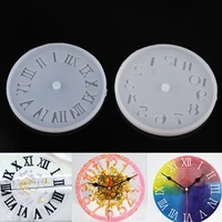 silicone mold clock for jewelry 1015cm clock arabic roman numerals epoxy resin molds casting for diy jewelry making findings