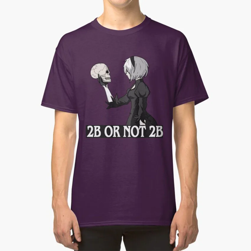 

2b или не 2b футболка Nier, игр для игр, видеоигра, игровая Аниме Манга