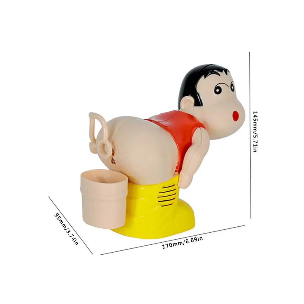 

Kids Electric Soap Bubble Blower Fart Blowing Bubble Machine Light Music Funny Joke Toy Fully-Automatic Water Blowing Kids Toys