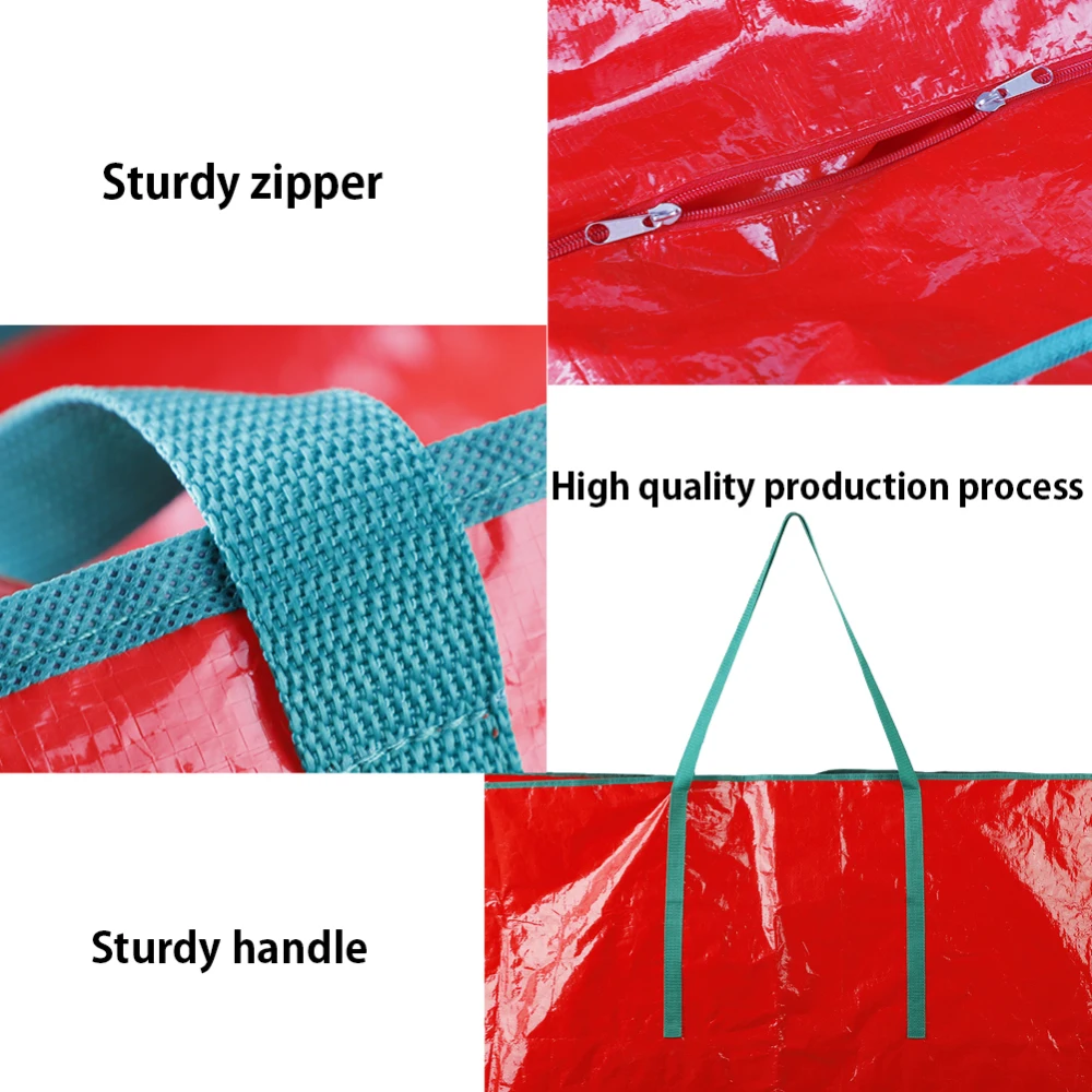 Прочная водонепроницаемая Рождественская сумка в виде елки на молнии очень