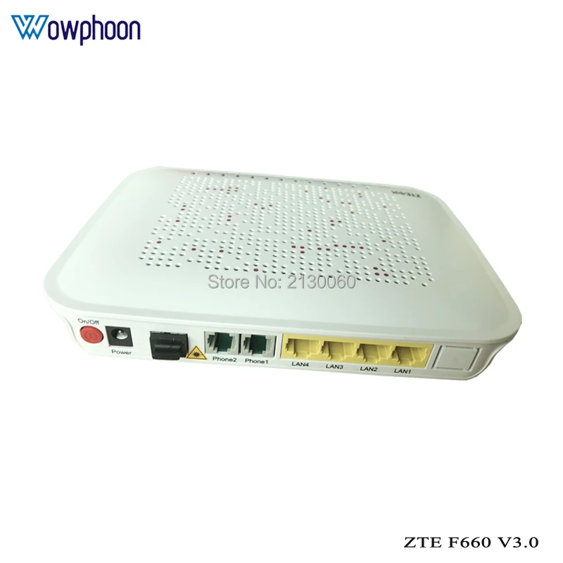 Оригинальный zte GPON ONU ONT F660 3 0 Версия 1GE + 3FE 2POTS wifi 1USB английская прошивка оптический