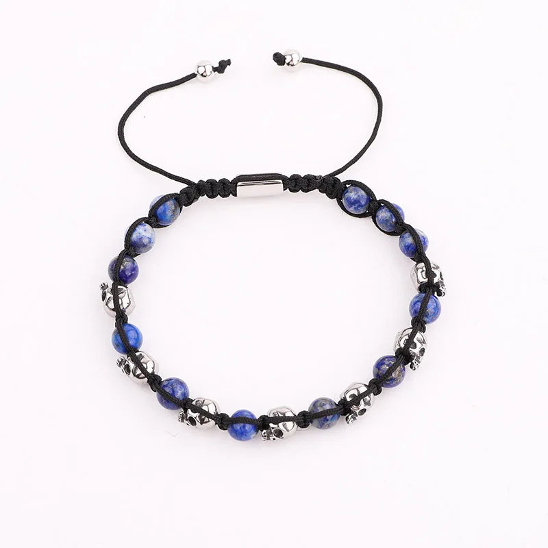 Новый дизайн мужской браслет мужские ювелирные изделия натуральный камень