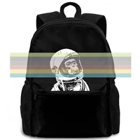 chimpanzee astronaut premium print brand women men backpack laptop travel school adult student