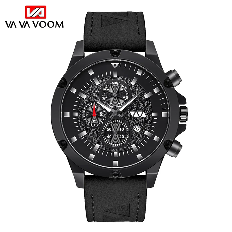 Часы мужские в стиле милитари модные маленькие с декоративным циферблатом