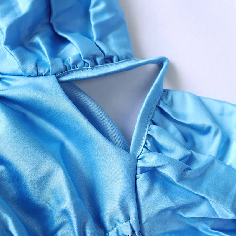 

Drawstring Folds Spaghetti Strap Backless Sexy Summer Dress Women Night Club Party Dresses Mini Bodycon Bandage Dress