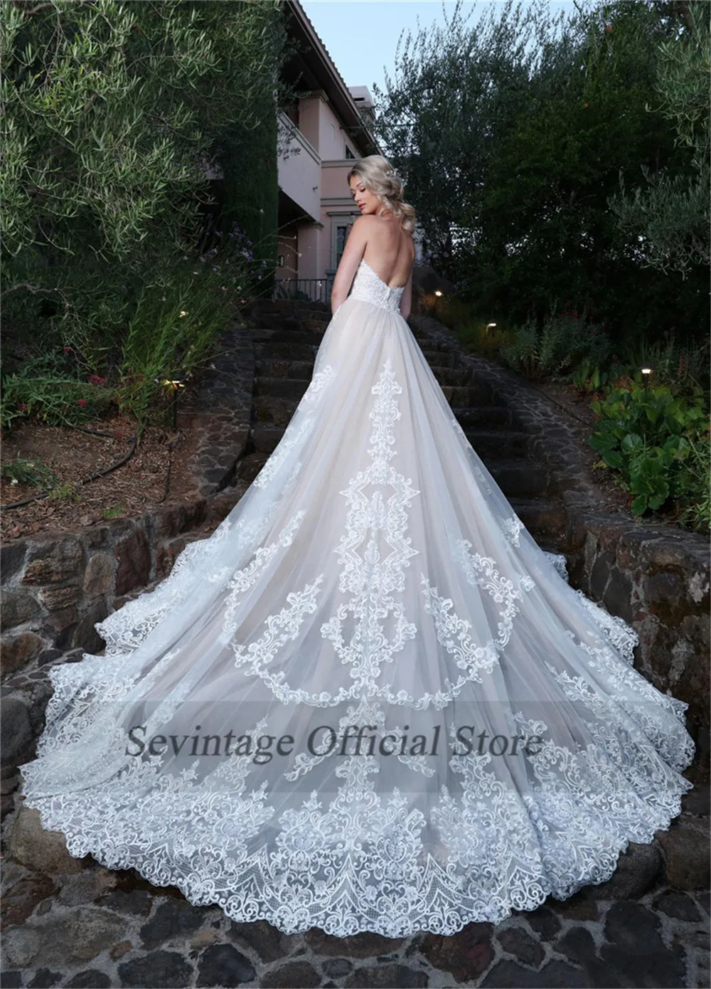 Платье женское свадебное со съемным шлейфом и кружевной аппликацией | Свадьбы