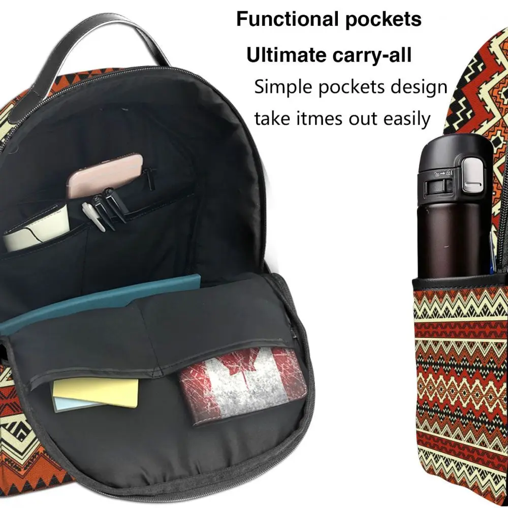 

Backpack Women Fashion Shoulder Bag Africa Ethnic Ornate Tribal School Bag For Teenage Girl Boy Children Backpacks Travel Bag